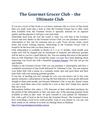 The Gourmet Grocer Club – the Ultimate Club