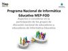 Orientaciones generales para la participación en los temas de discusión nacional