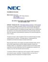 NEC DISPLAY SOLUTIONS’ CLARK BROWN HONORED AS 2013 CRN CHANNEL CHIEF