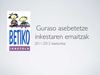 Betiko ikastola 2011-12 ikasturteko gurasoen inkesten emaitzak