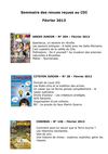 Sommaires des revues reçues au CDI en février 2013