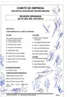 Acta Comité empresa Securitas Madrid