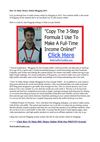 How To Make Money Online Blogging 2013