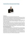 Words for Hire: Professional Article Writing