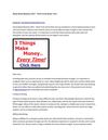 Home Based Business 2013 – Work From Home Now!