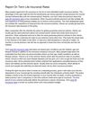 Report On Term Life Insurance Rates