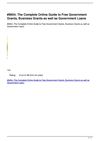 The Complete Online Guide to Free Government Grants Business Grants as well as Government Loans