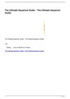 The Ultimate Aquarium Guide The Ultimate Aquarium Guide