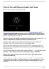 World of Warcraft Cataclysm Scalper Gold Guide