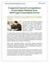 Competent General Correspondence Transcription Solutions from MOS Legal Transcription Service 