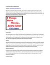 A Few Quick Ways to Make Money