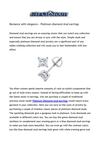 Romance with elegance – Platinum diamond stud earrings 