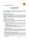 Communiqué de presse "Ton métier c'est ton but"