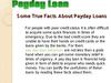 Some True Facts about payday loans