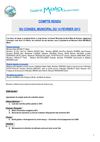 Conseil municipal du 14 février 2013