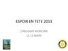 ESPOIR EN TETE 2013