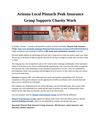 Arizona Local Pinnacle Peak Insurance Group Supports Charity Work