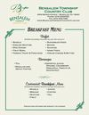 Breakfast Menu - Bensalem Township Country Club