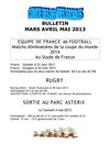 Bulletin du COS de Mars 2013