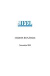 I numeri dei Comuni: Novembre 2010