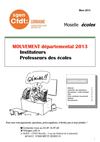 Guide Mouvement 2013 Professeurs des Ecoles Moselle