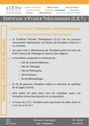 Théologie et sciences des religions - présentation CET
