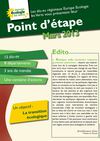 Les élus régionaux EELV Midi-Pyrénées : Point d'étape - Mars 2013 