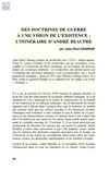 Des doctrines de guerre à une vision de l'existence, l'itinéraire d'André Beaufre (avril 1976)