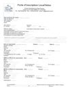 Fiche de renseignements