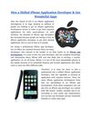 Hire a Skilled iPhone Application Developer & Get Wonderful Apps