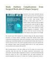 Study Outlines Complications from Surgical Mesh after Prolapse Surgery