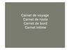 Carnet de voyage diaporama