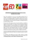 COMMUNIQUE DES ORGANISATIONS SYNDICALES CGT, FO, FSU et SOLIDAIRES D’ÎLE-DE-FRANCE