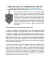 oracion limpieza hogar