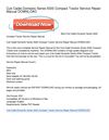 Cub Cadet Domestic Series 5000 Compact Tractor Service Repair Manual DOWNLOAD