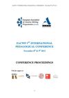 Proceedings of the 1st International Pedagogical Conference of Creative Writing