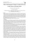 Effects of Self-Management Technique on Academic Self-Concept of Under-Achievers in Secondary Schools