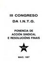 3º congreso da INTG - maio de 1987