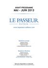 Le Passeur Éditeur - Avant-programme mai/juin 2013