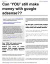 Can You Still Make Money With Google Adsense?