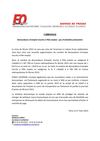 COMMUNIQUE Demandeurs d’emploi inscrits à Pôle emploi : pas d’embellie printanière