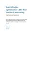 Search Engine Optimization: The best tool for e-marketing