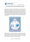 Microsoft Word Password Recovery Tips