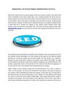 Importance of Search Engine Optimization Services
