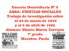 TRABAJO DE INVESTIGACIÓN MAURO MARCA TORREJÓN 7° GRADO