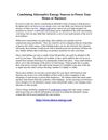 Combining Alternative Energy Sources to Power Your Home or Business