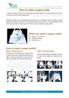 How to make a paper castle