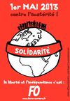 Affiche 1er Mai 2013 - Force Ouvrière