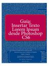 Guía para insertar Textos Lorem Ipsum