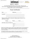 Intimus 802cc Cross-Cut Shredder Certification Form